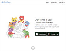 Tablet Screenshot of ourhomeapp.com